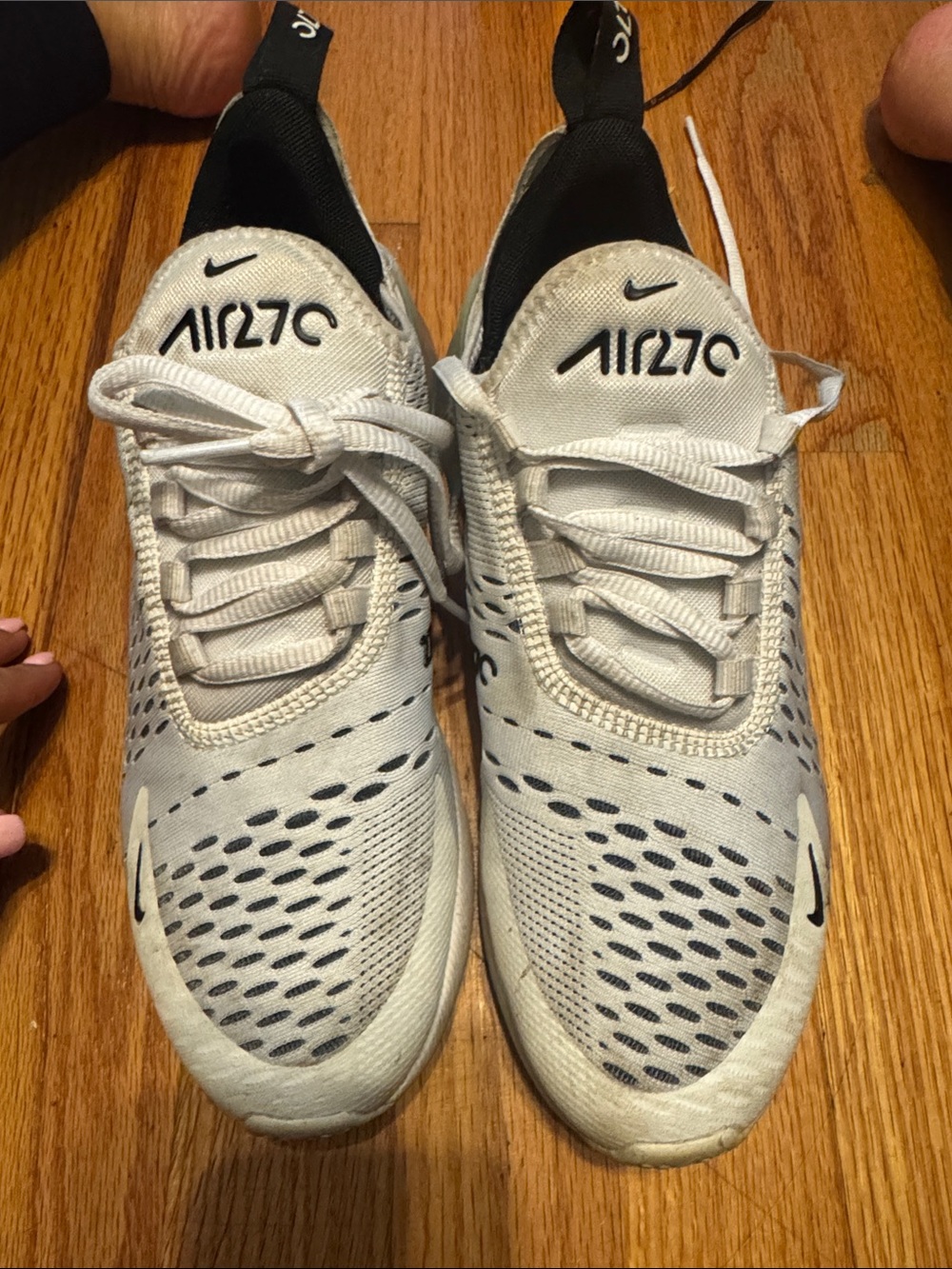 Nike Air270 Men’s Sneakers - White/Black Accents light weight